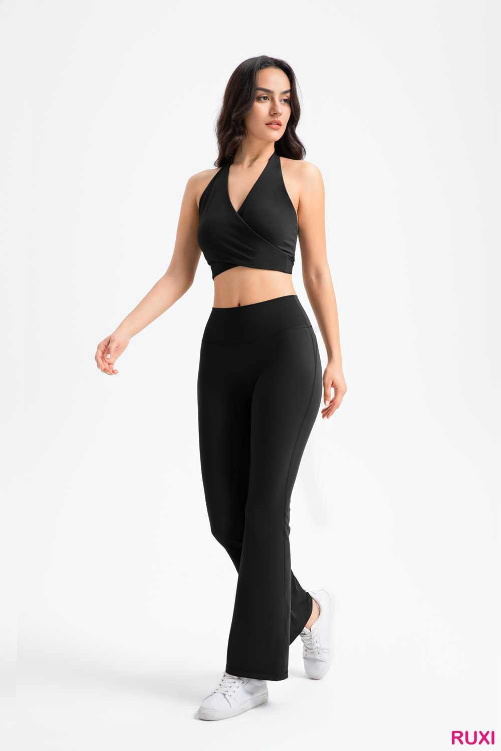 All Black Track Suit-Sleek-Comfortable Activewear re0130