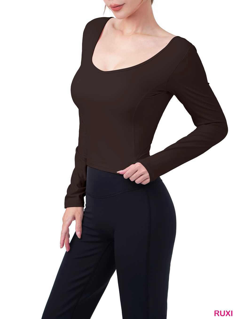 Beige High-Waist Workout Leggings Ruxi ra0805