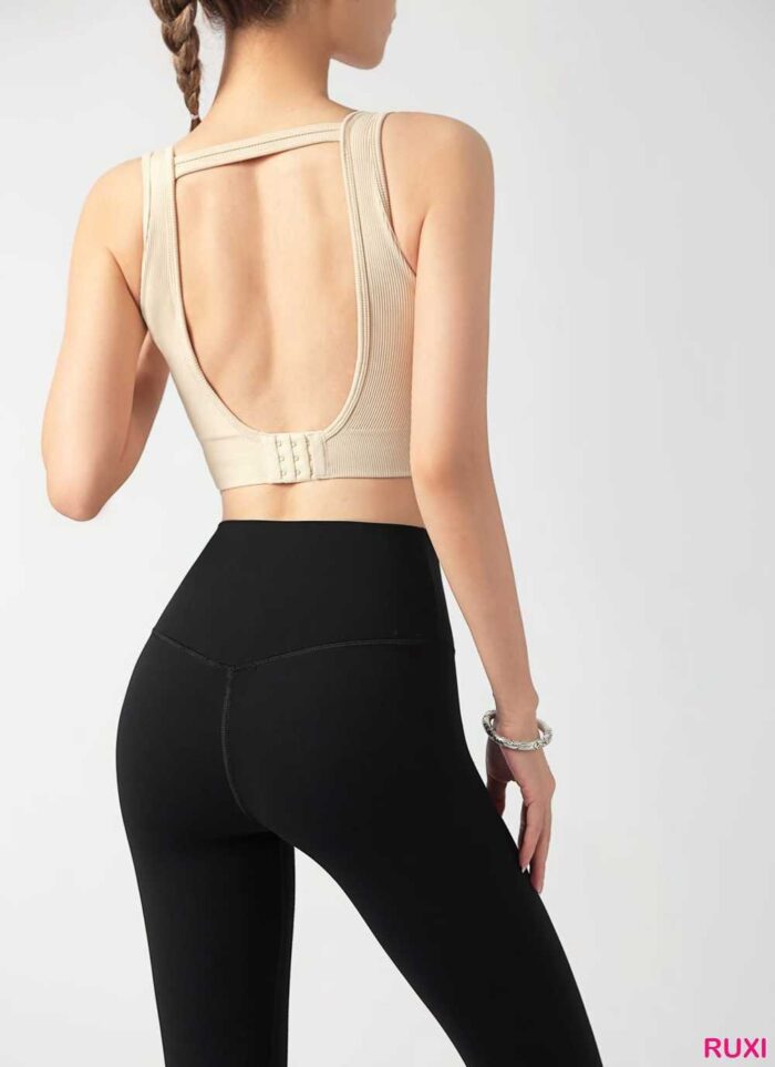 Black High-Waisted Gym Leggings for Women Ruxi rb0150