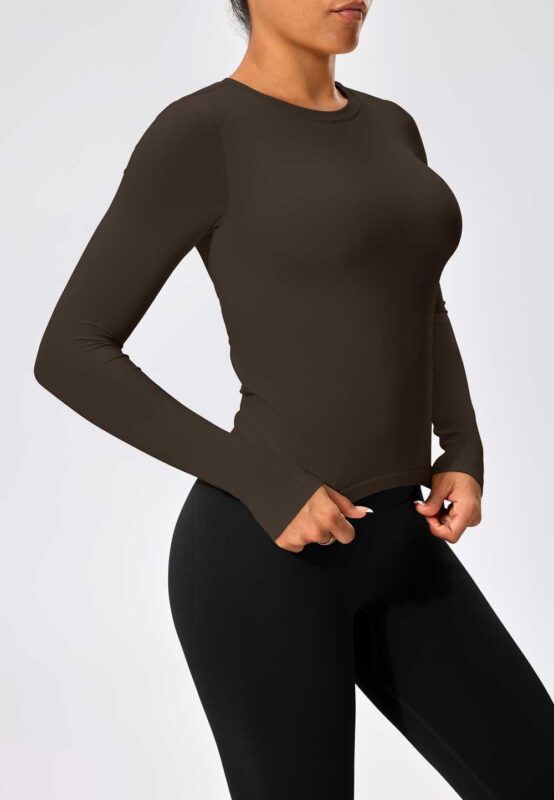 Classic Long Sleeve Top RUXI T1599 Seamless with cup