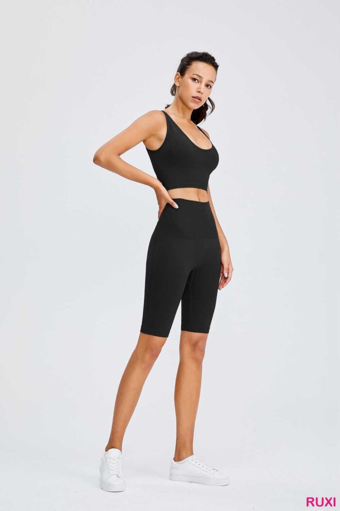 Dual-Layer Running Shorts with Built-In Bike Liner Ruxi rg0454