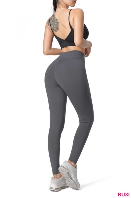 Gray Yoga Pants-Comfortable Stylish Activewear Ruxi ra0121