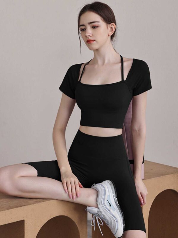 Short Sleeve Yoga Muscle Tee Ruxi T1030