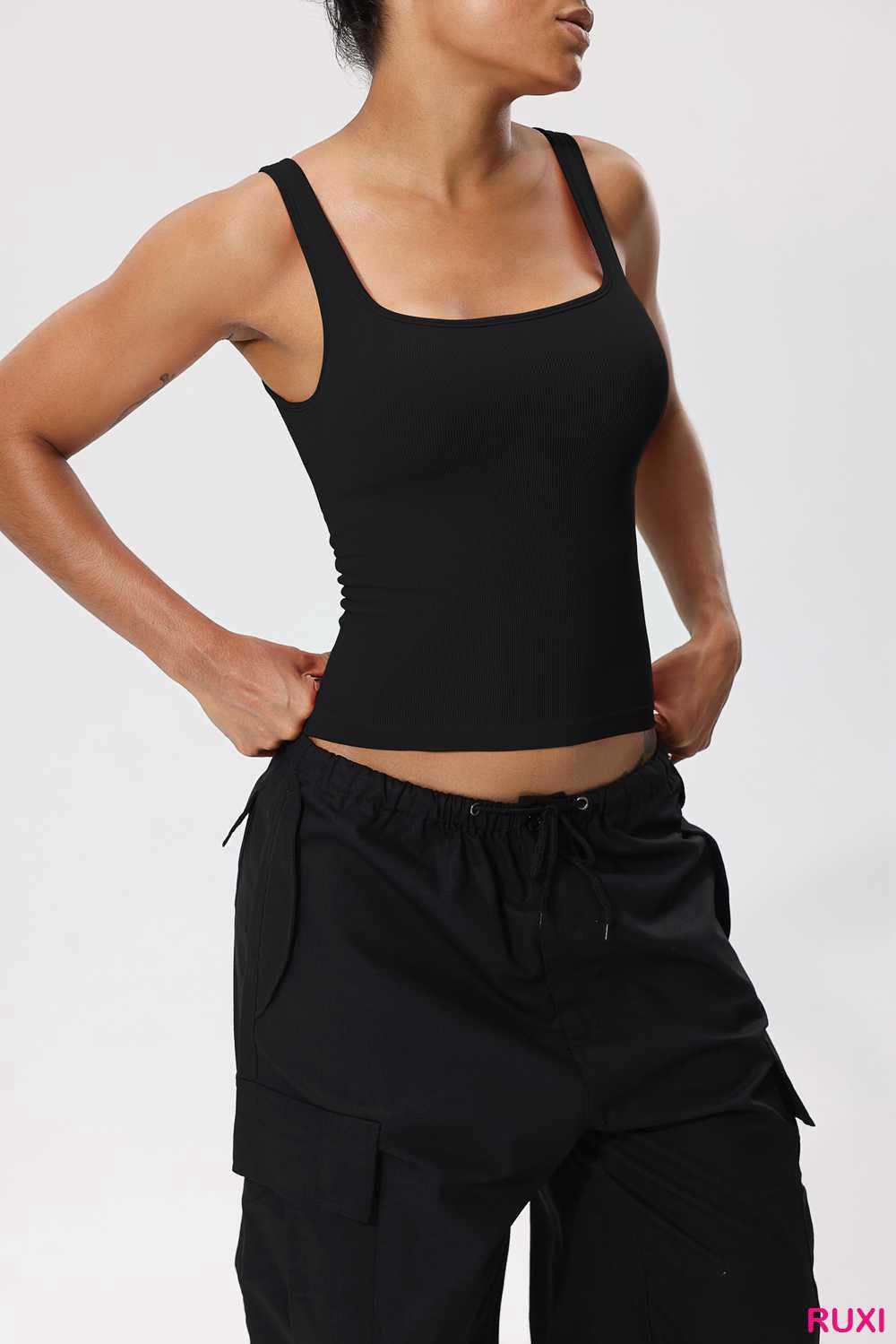 Side Drawstring Yoga Shorts-Comfortable-Stylish Ruxi rj0365