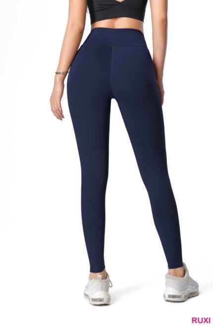 White High-Waist Workout Leggings-Womens Activewear ra0150