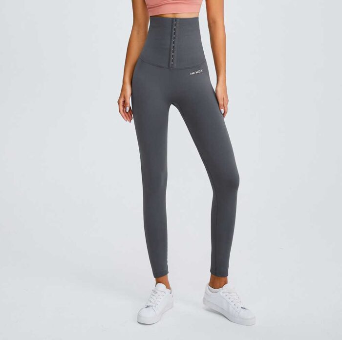 Women's Ribbed Yoga Leggings for a Textured Look Ruxi K637-9