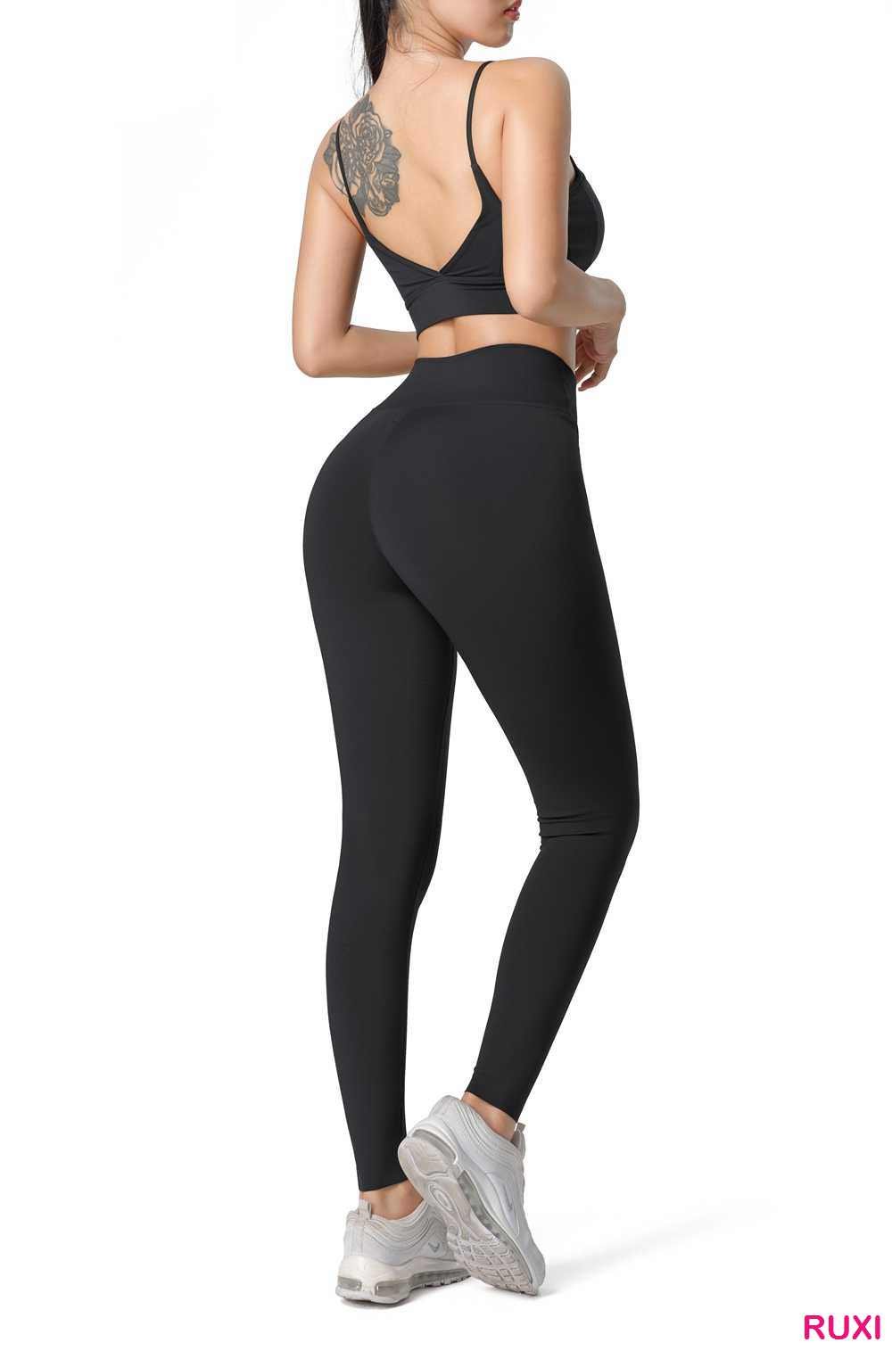 Work-Ready Black Leggings with Pockets Ruxi ra0908