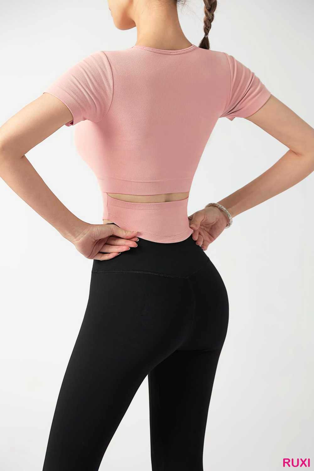 Yoga Pants with Stylish Side Cutouts Ruxi ra1426